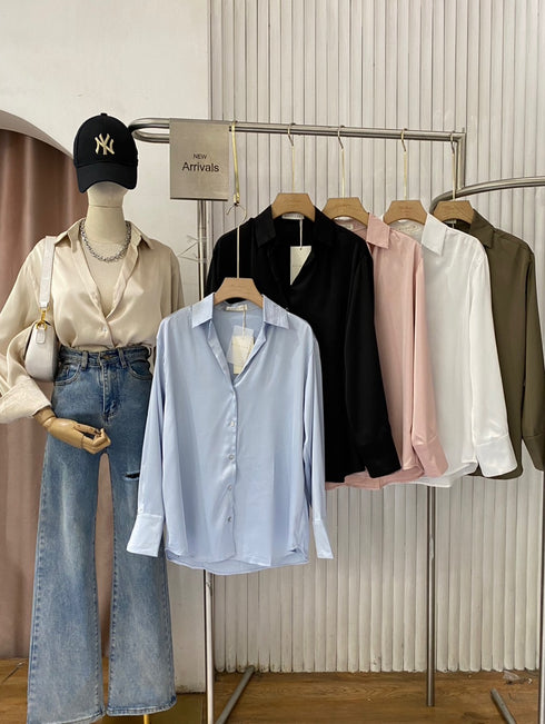 Casual Collar Down Formal Shirts